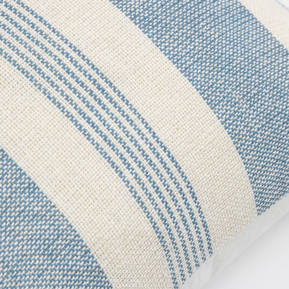 Simply Organic Stripe Cushion Blue Square
