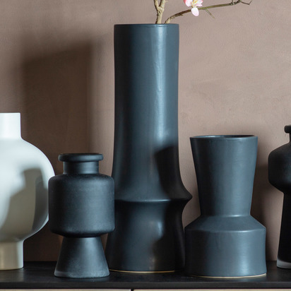 Kofu Vase Dark Grey