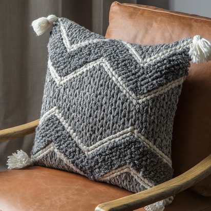 Habana Cushion Grey Cream