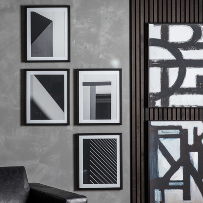 Modernist Framed Art Set of 4