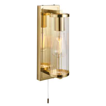 Calne Bathroom Wall Light Brass