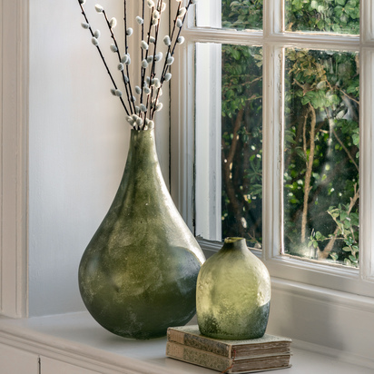 Davos Vase Antique Green 170x170x210mm