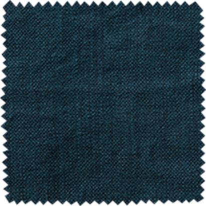 Isaac Small Square Footstool in Midnight Blue Brushed Linen Cotton