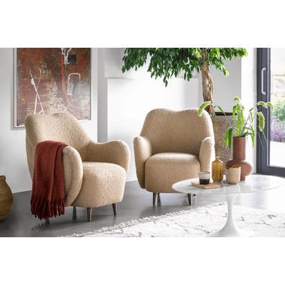 Ginger Armchair in Paprika Smart Velvet