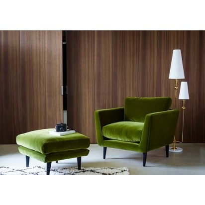 Holly Loveseat in Stoneware Easy Cotton