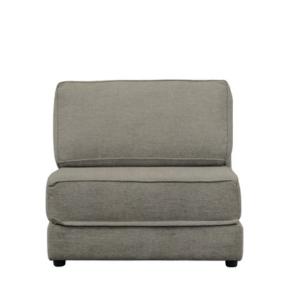 Norton Sofa Bed Armless 90cm, Soft Matt Velvet, Placido Slate