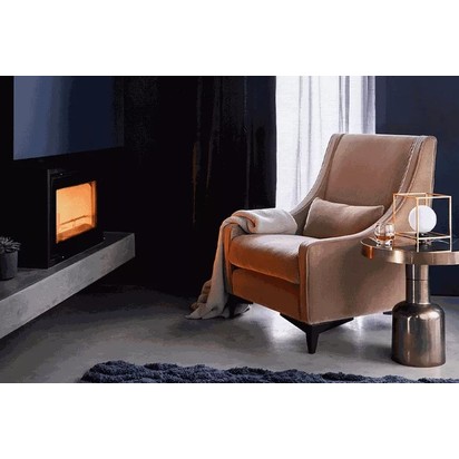 Shelby Armchair in Claret Cotton Matt Velvet