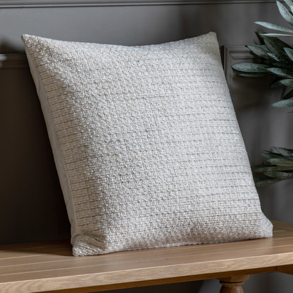 Chenille Cushion Cover Natural 550x550mm