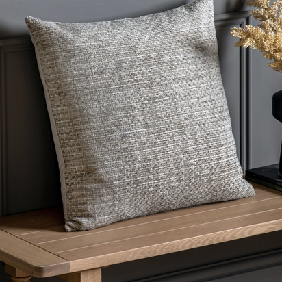 Chenille Cushion Cover Taupe 550x550mm