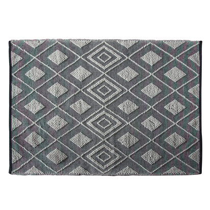 Freya Rug Black Natural 1600x2300mm LARGE