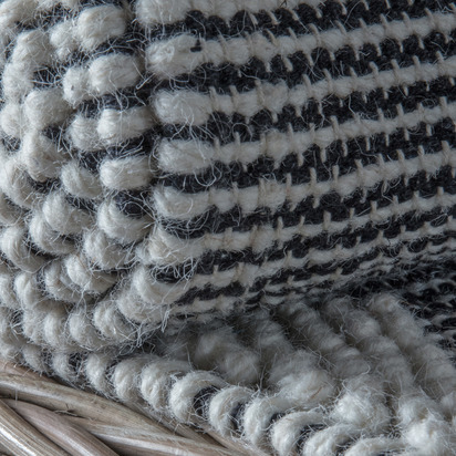 Freya Rug Black Natural 1600x2300mm LARGE