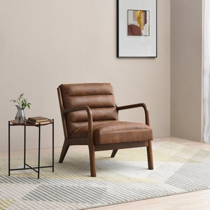Hoxton Chair, Achilles Brown PU