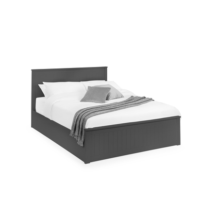 Maine 150cm King Anthracite Black Lift-up Ottoman Storage Bed