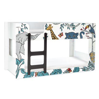 Safari 90cm Single Animal Print Bunk Bed