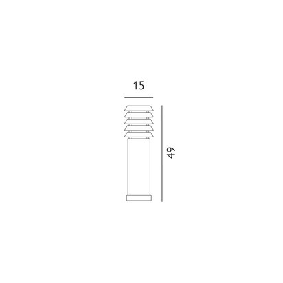 Alta 1 Light Medium Bollard