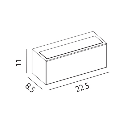 Asker 1 Light Up/Down E27 - Graphite