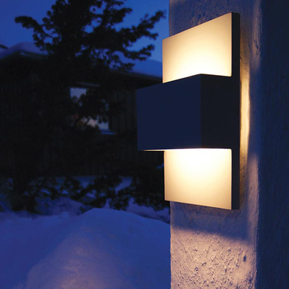 Geneve E27 Wall Lantern - Graphite