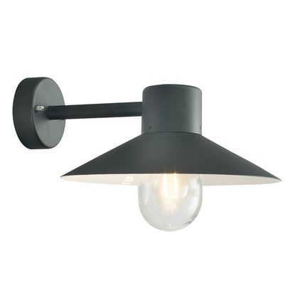 Lund 1 Light Wall Lantern - Black