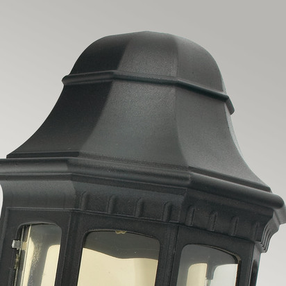 Malaga 1 Light Wall Lantern - Black