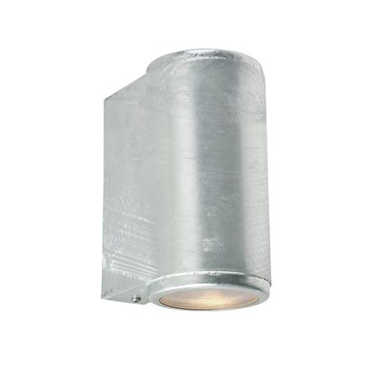 Mandal 2 Light Up/Down Wall Light Galvanised
