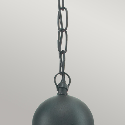 Oslo 1 Light Chain Lantern - Black