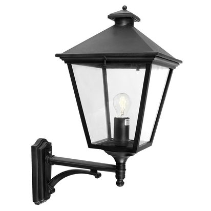 Turin Grande 1 Light Up Wall Lantern - Black