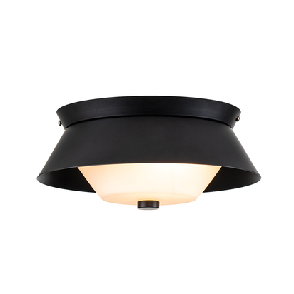Bowtie 2lt Flush - Matte Black
