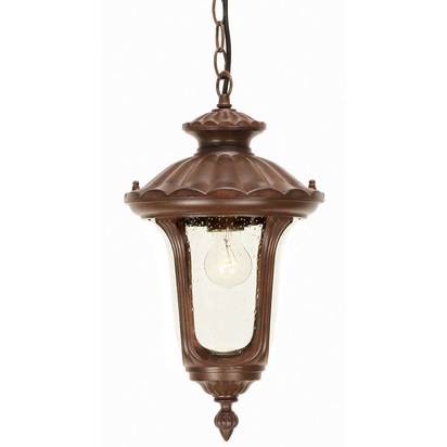 Chicago 1 Light Small Chain Lantern - Bronze