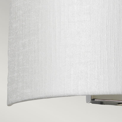 Cooper Medium Curved Wall Light with Polished Chrome Back Plate