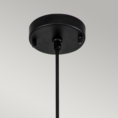 Etoile 1lt Small Pendant - Matte Black and Gold Leaf