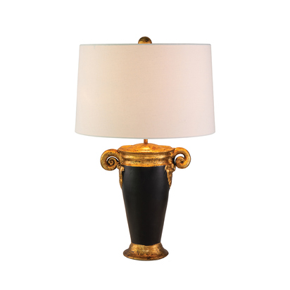 Gallier 1lt Table Lamp - Black and Gold