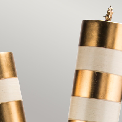 Nettle Luxe 2 Light Floor Lamp - Gold