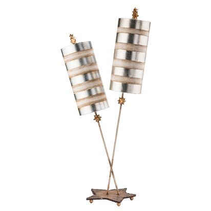 Nettle Luxe 2 Light Table Lamp - Silver