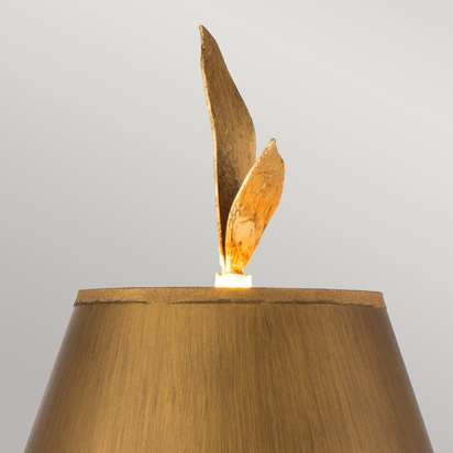 Red Bell 1 Light Table Lamp - Gold Leaf