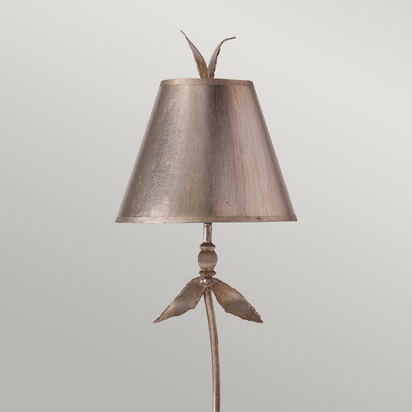 Red Bell 1 Light Table Lamp - Silver Leaf