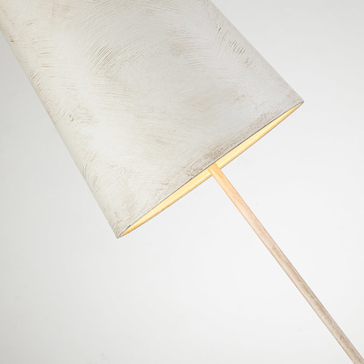 Swirl 1lt Table Lamp - Bone White
