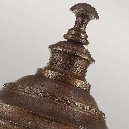 English Bridle 3 Light Large Pedestal