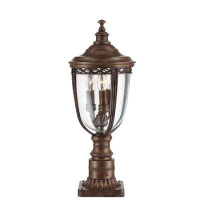 English Bridle 3 Light Medium Pedestal