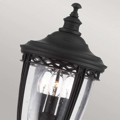 English Bridle 3 Light Medium Pillar - Lantern