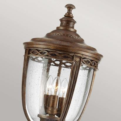 English Bridle 3 Light Large Lamp Post