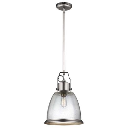 Hobson 1 Light Large Pendant Satin Nickel