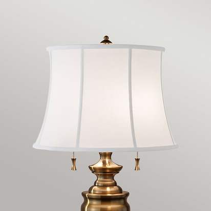 Stateroom 2 Light Table Lamp - Bali Brass