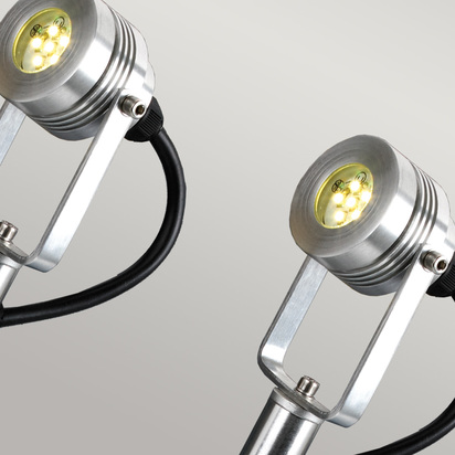 Spennymoor Starter kit including 3 x 12V Spotlights, 3 x Poles, 6m cable & 12V Transformer