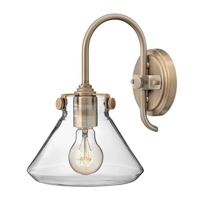 Congress 1 Light Clear Glass Wall Light