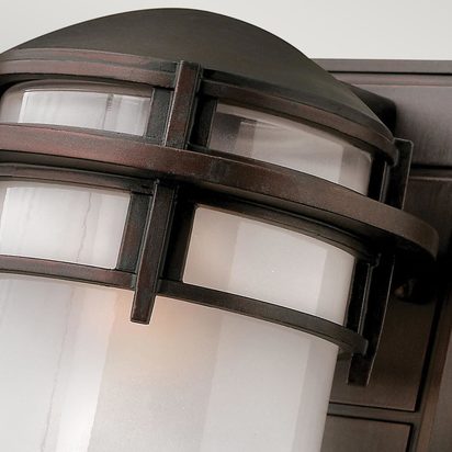 Reef Small 1 Light Lantern - Victorian Bronze