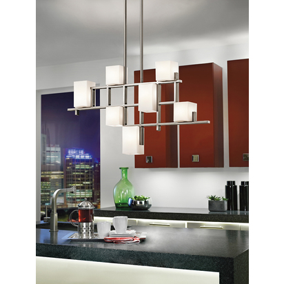 City Lights 7 Light Linear Chandelier