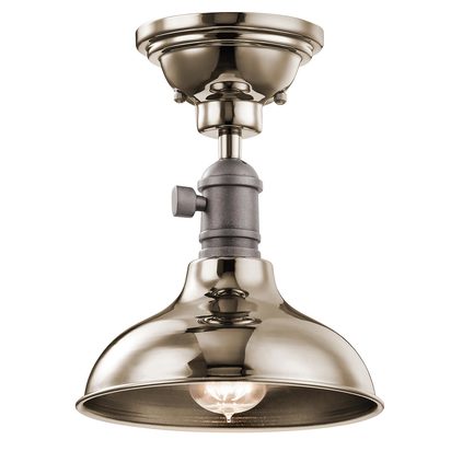 Cobson 1 Light Mini Pendant - Polished Nickel