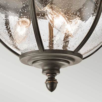 Halleron 3 Light Ceiling Flush