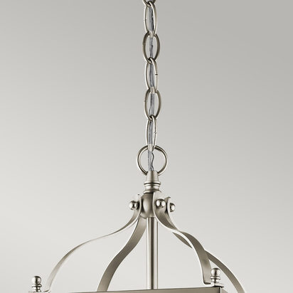 Larkin 2 Light Small Pendant - Brushed Nickel
