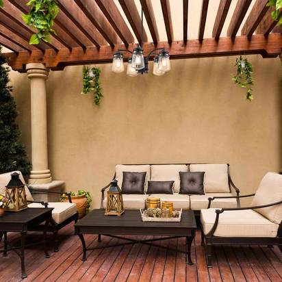 Lyndon 5 Light Outdoor Chandelier